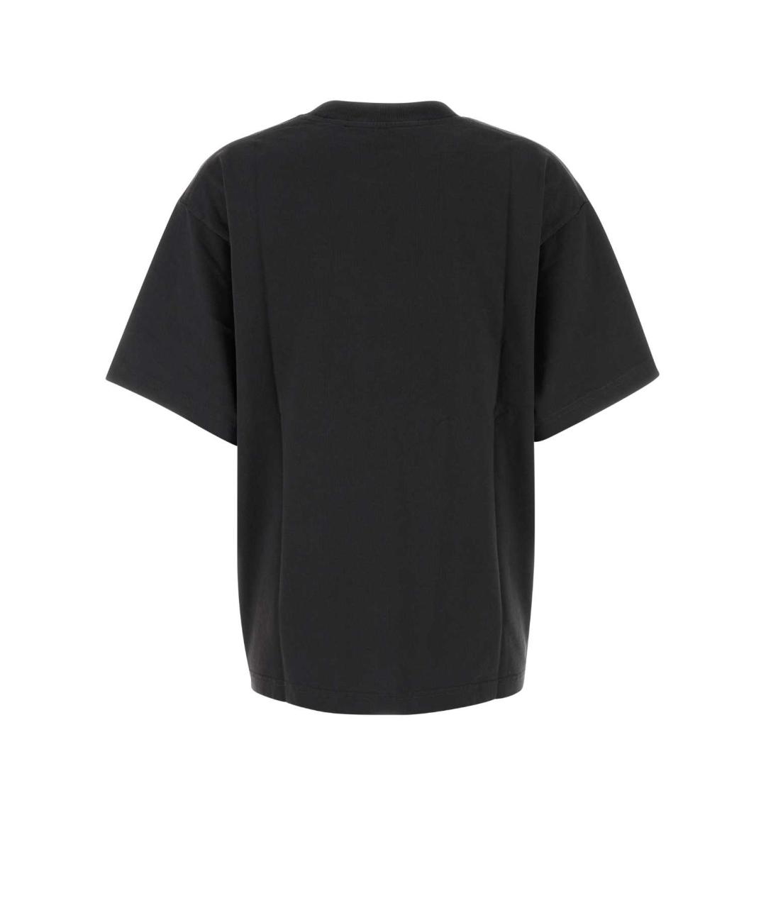 ALEXANDER WANG Серая хлопковая футболка, фото 2