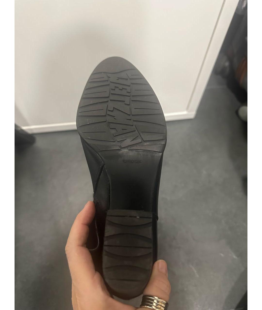 STUART WEITZMAN Черные кожаные сапоги, фото 5