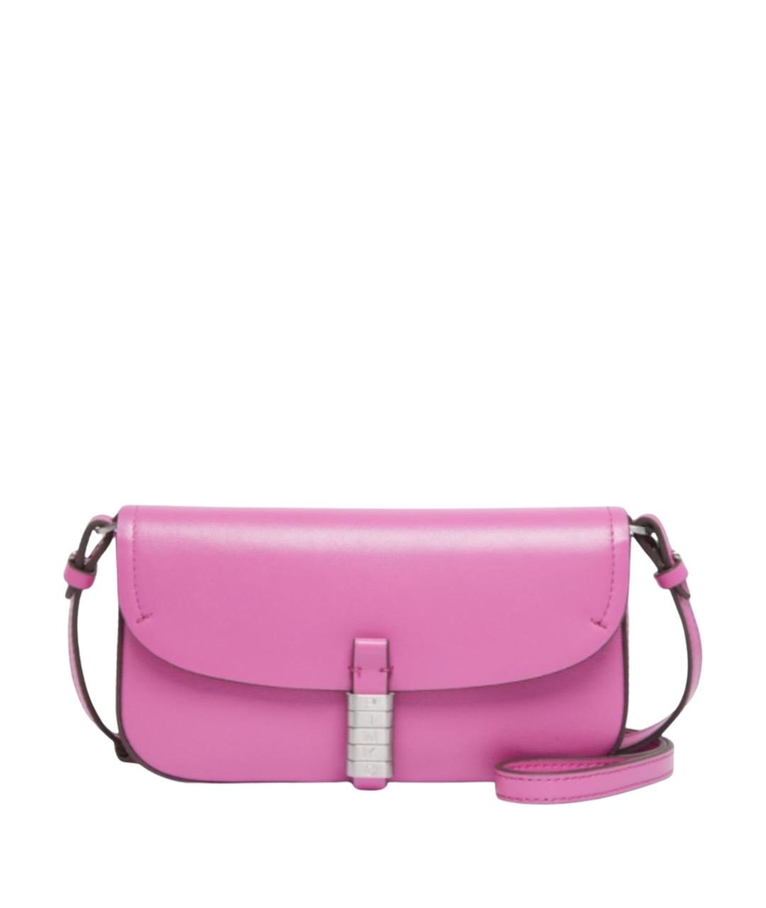 PINKO Розовая кожаная сумка через плечо, фото 1