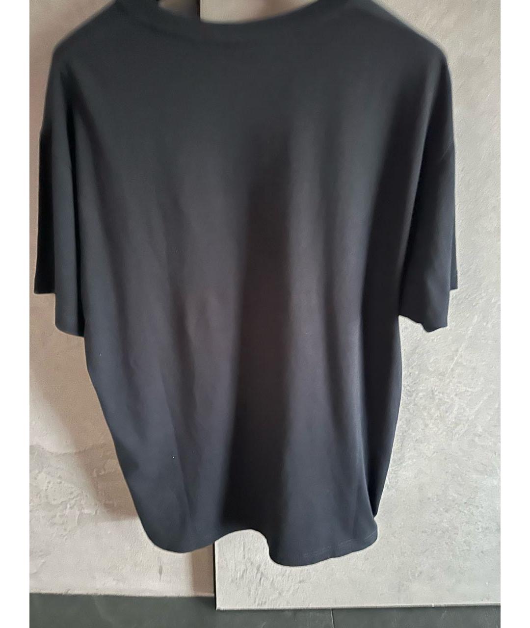 GUCCI Черная хлопковая футболка, фото 2