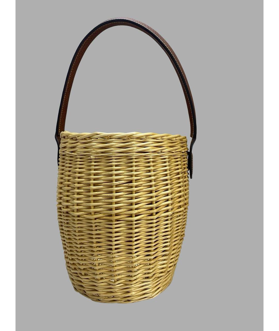 LONGCHAMP Бежевая пелетеная пляжная сумка, фото 2