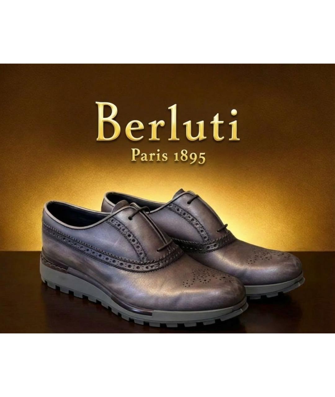 BERLUTI Мульти кожаные туфли, фото 4