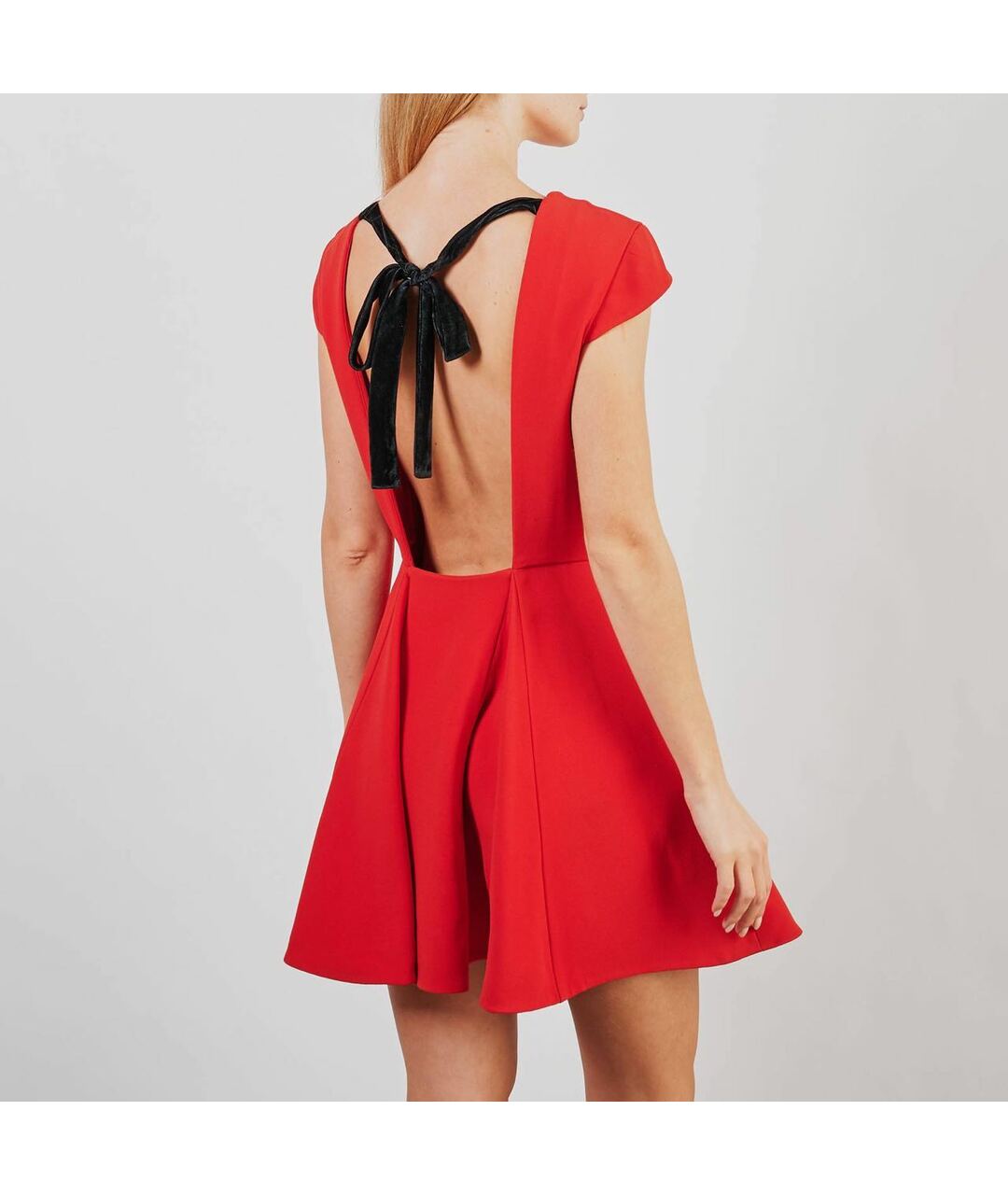 MIU MIU Красное вискозное повседневное платье, фото 4