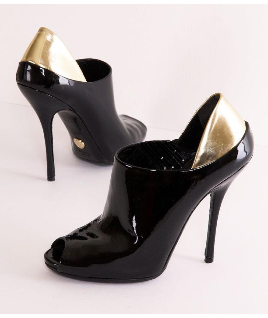 GUCCI Черные туфли из лакированной кожи, фото 5