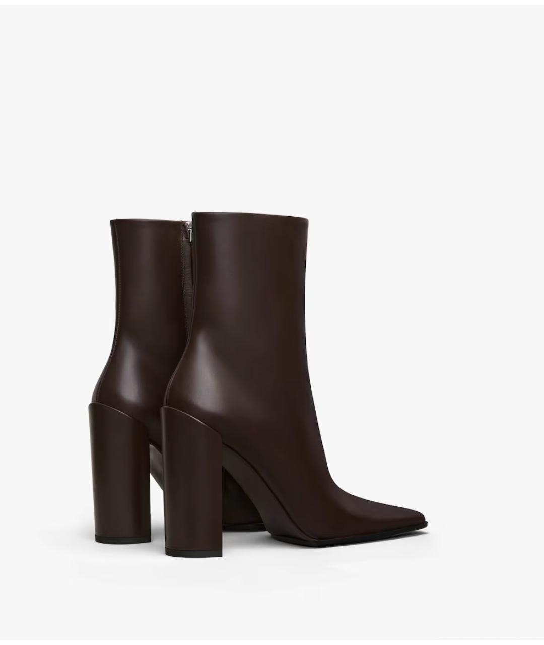 ALAIA Коричневые кожаные ботильоны, фото 2