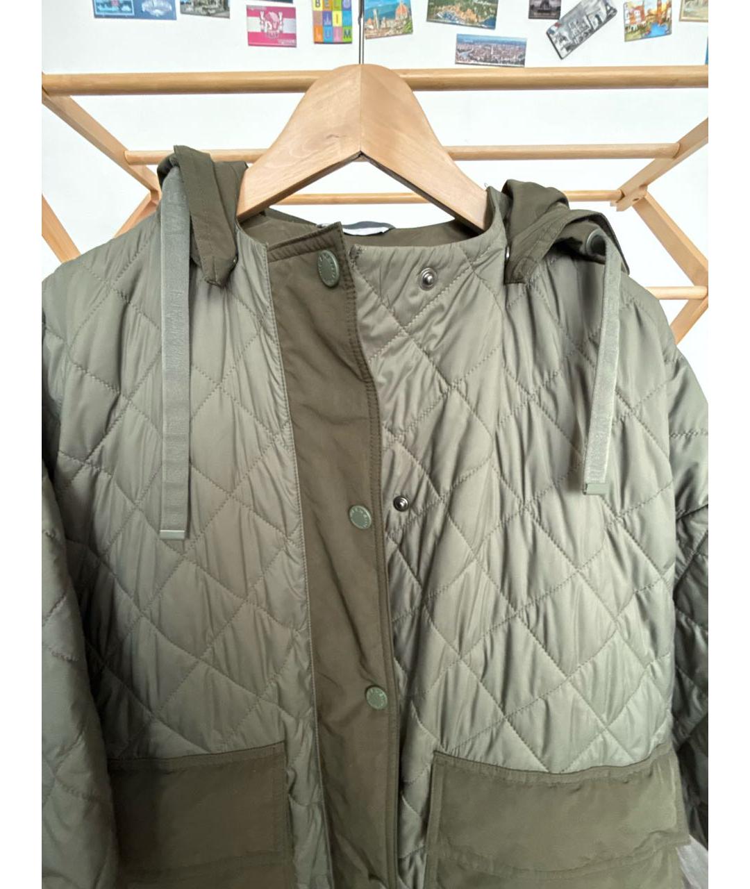 WEEKEND MAX MARA Хаки полиэстеровая куртка, фото 4