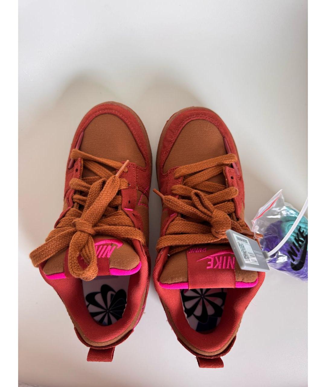 NIKE Коричневые текстильные кроссовки, фото 3
