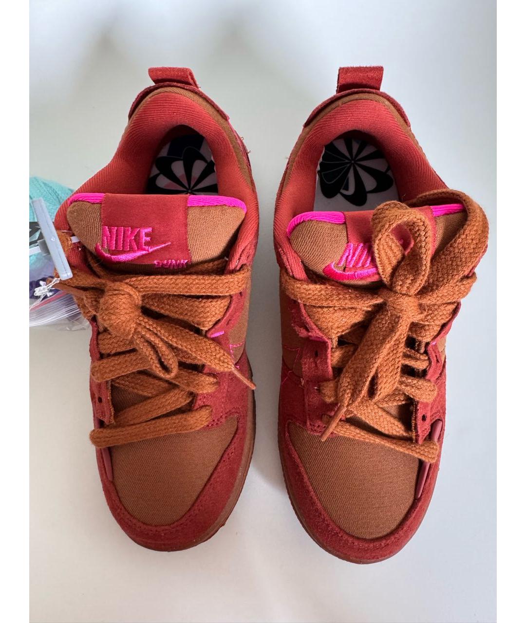 NIKE Коричневые текстильные кроссовки, фото 2