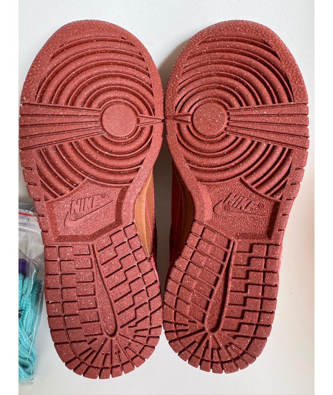 NIKE Коричневые текстильные кроссовки, фото 5