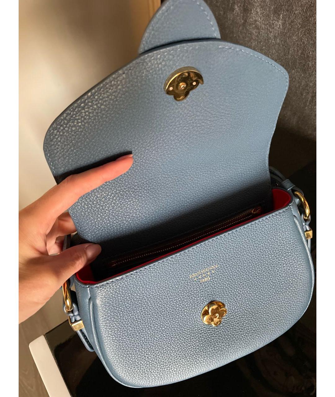 LOUIS VUITTON Синяя кожаная сумка через плечо, фото 6