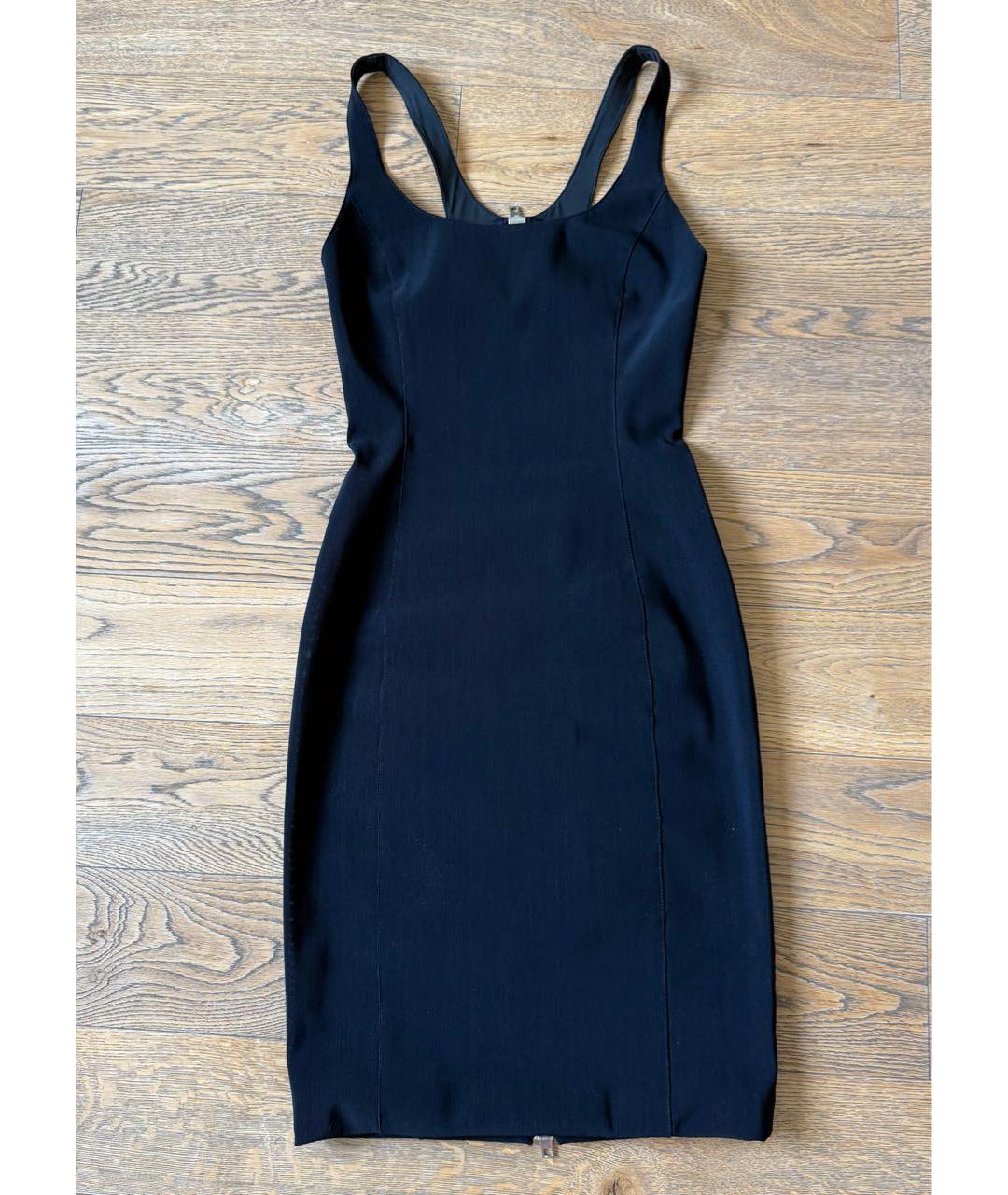 ALEXANDER WANG Черное вискозное коктейльное платье, фото 9