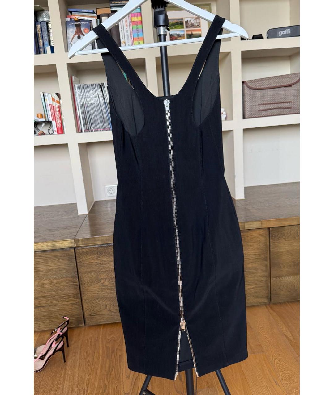 ALEXANDER WANG Черное вискозное коктейльное платье, фото 2