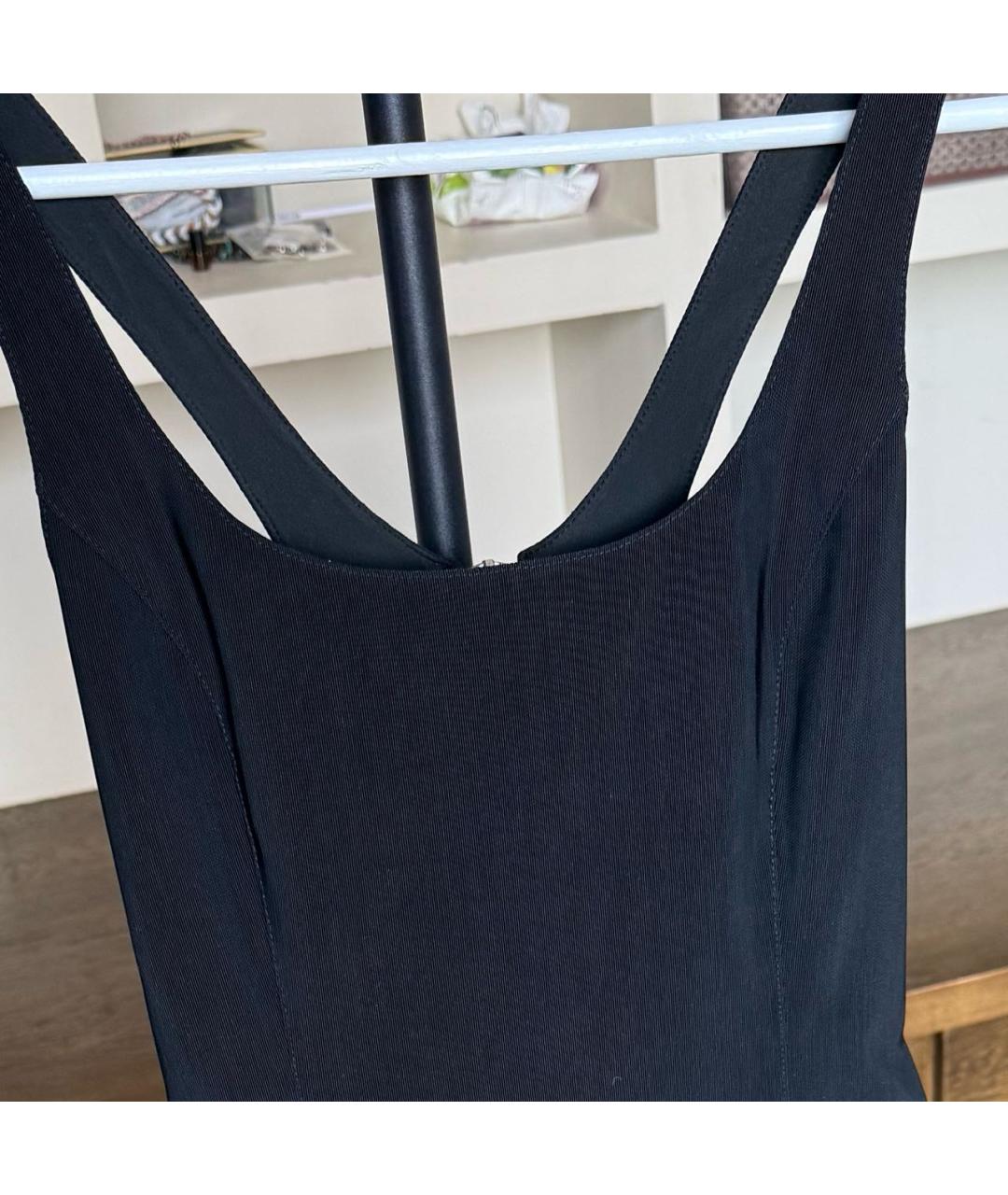 ALEXANDER WANG Черное вискозное коктейльное платье, фото 8