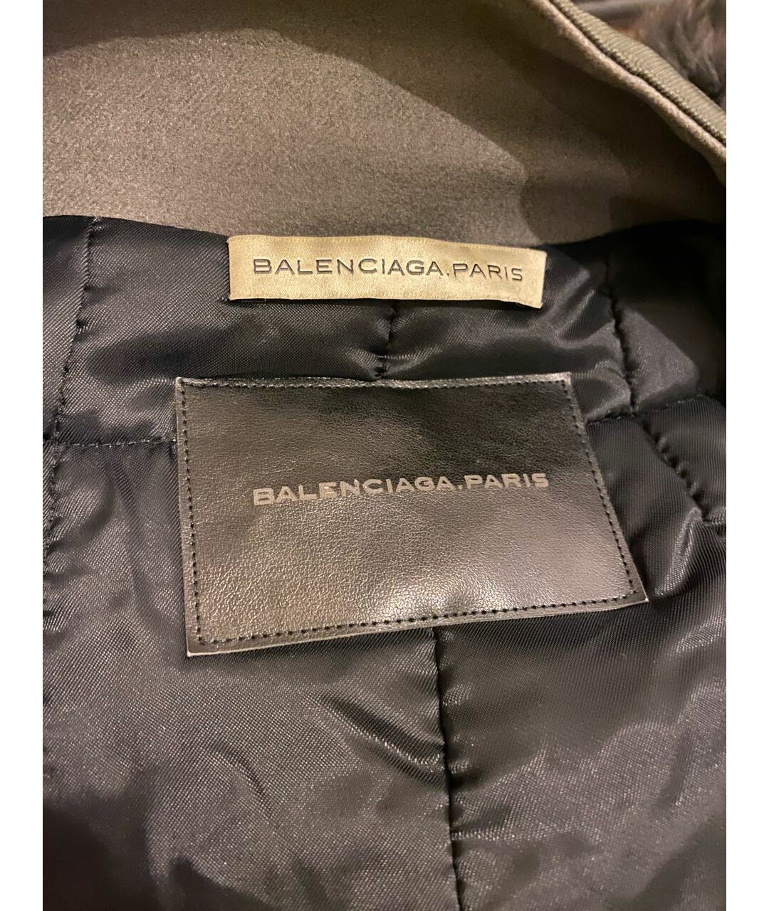 BALENCIAGA Хаки ацетатная парка, фото 3