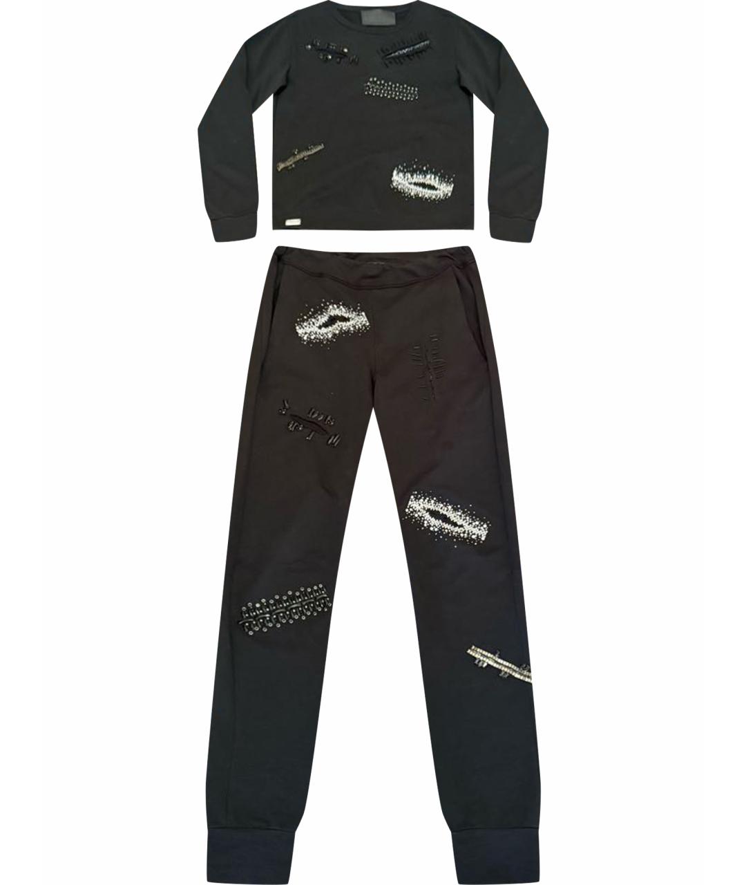 PHILIPP PLEIN Черный хлопковый спортивные костюмы, фото 1