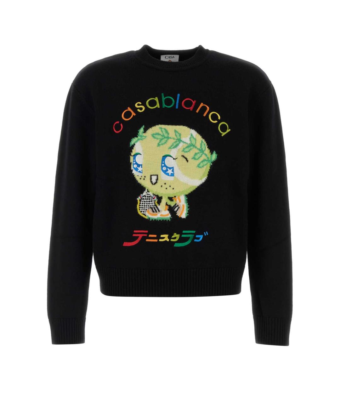 CASABLANCA Черный шерстяной джемпер / свитер, фото 1