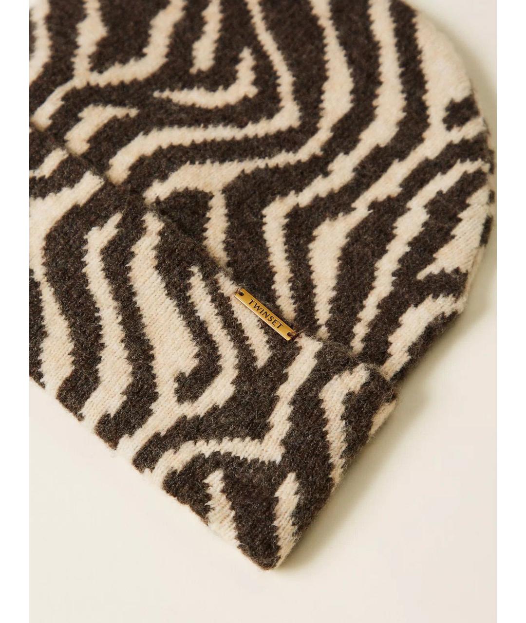 TWIN-SET Мульти синтетическая шапка, фото 2