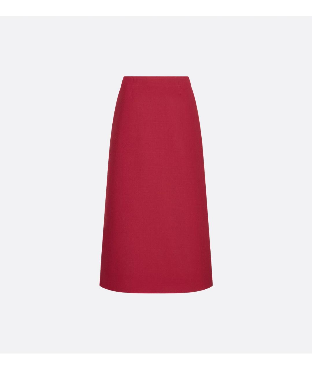 CHRISTIAN DIOR Красный шерстяной костюм с юбками, фото 2