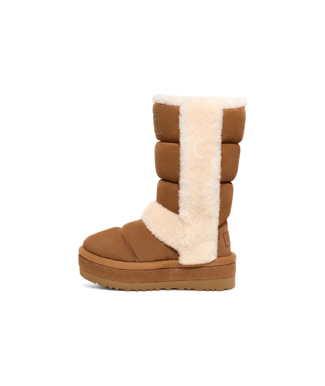 UGG AUSTRALIA Коричневые замшевые сапоги, фото 9