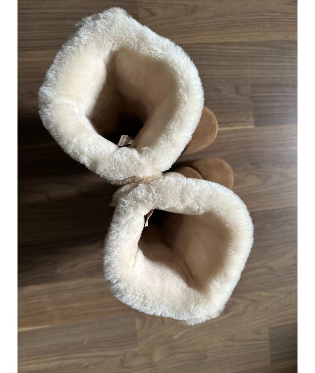 UGG AUSTRALIA Коричневые замшевые сапоги, фото 6