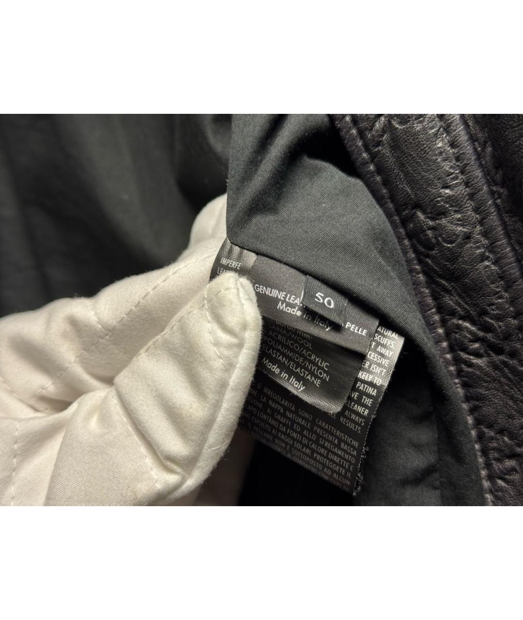 GUCCI Черная кожаная куртка, фото 7