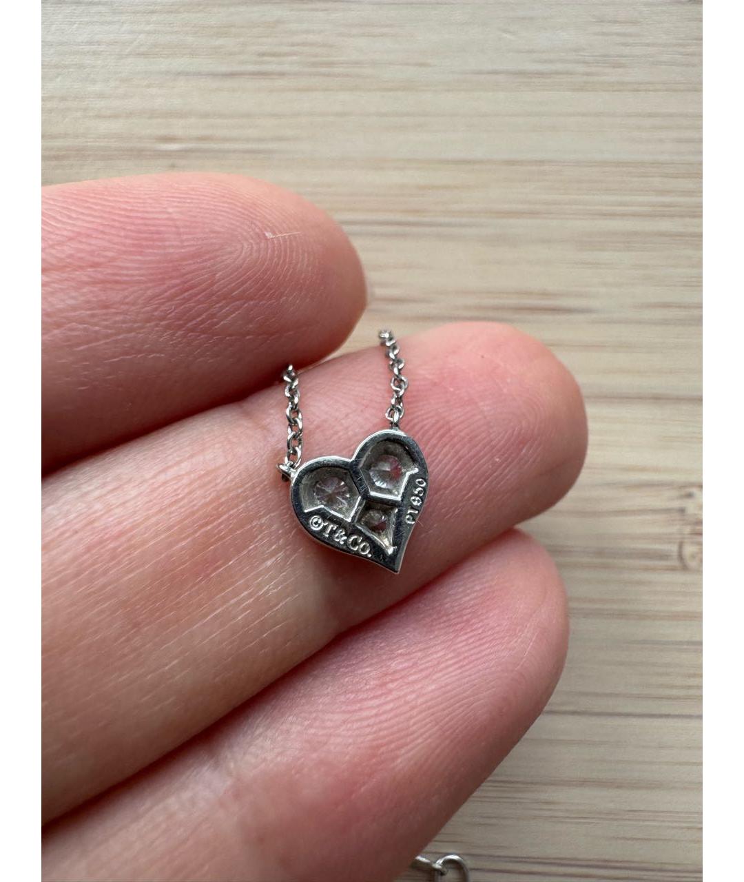 TIFFANY&CO Серебряная платиновая подвеска, фото 3