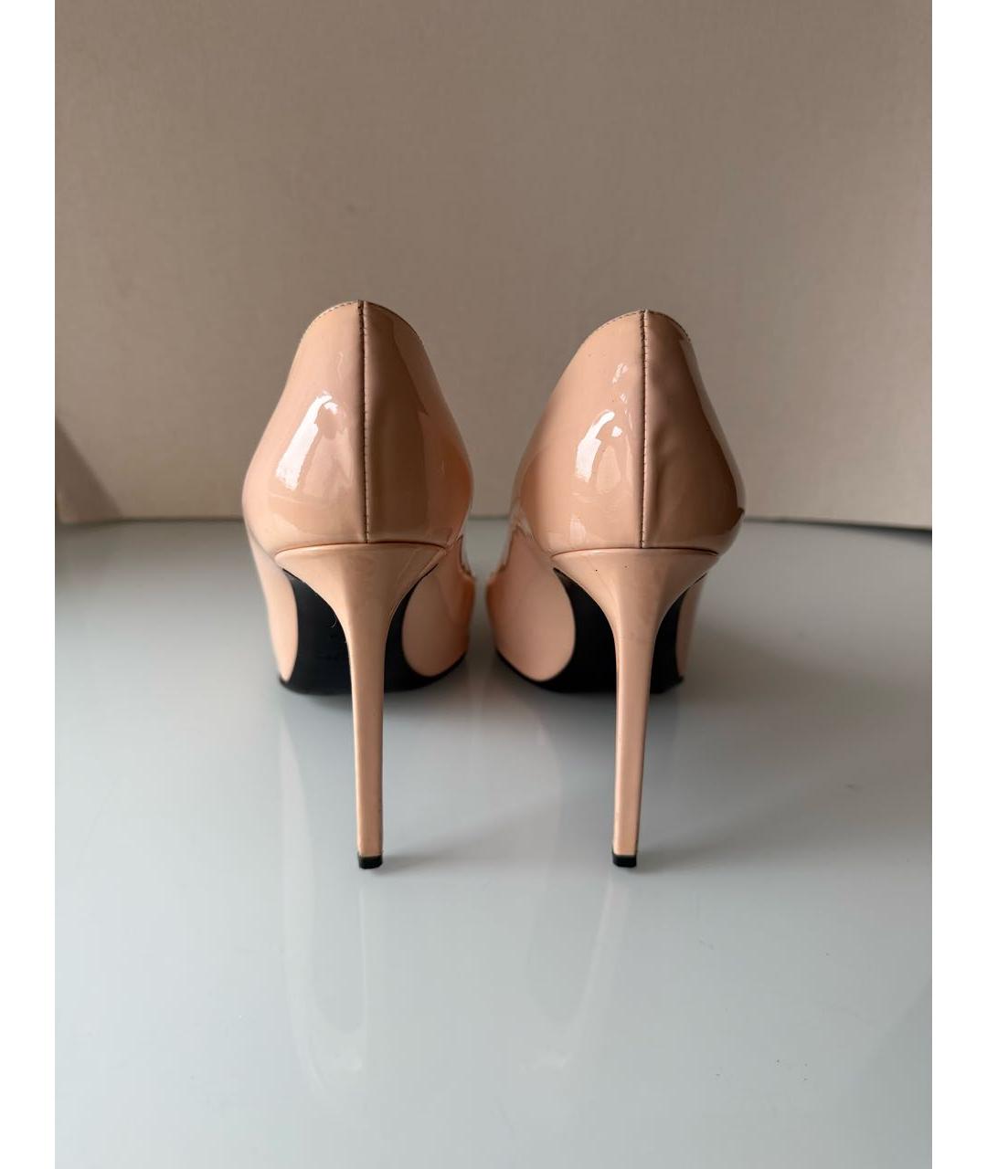 SAINT LAURENT Розовые туфли из лакированной кожи, фото 4