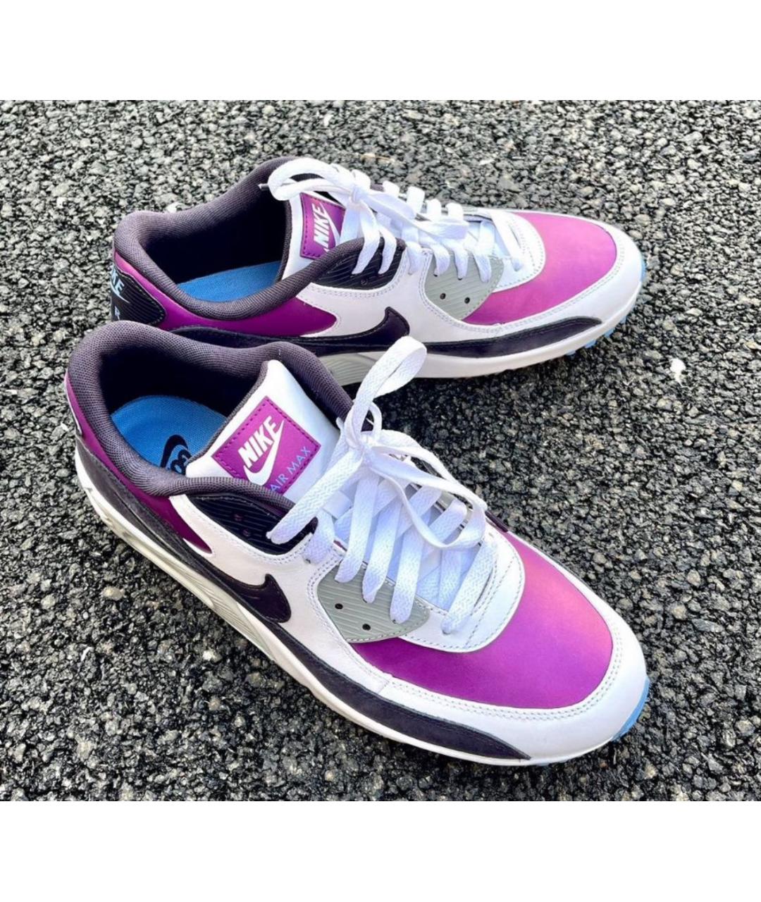 NIKE Белые кожаные низкие кроссовки / кеды, фото 7