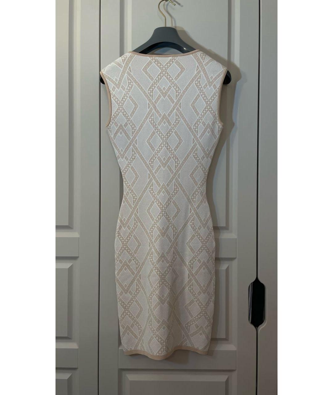 BCBG MAXAZRIA Белое вискозное коктейльное платье, фото 2