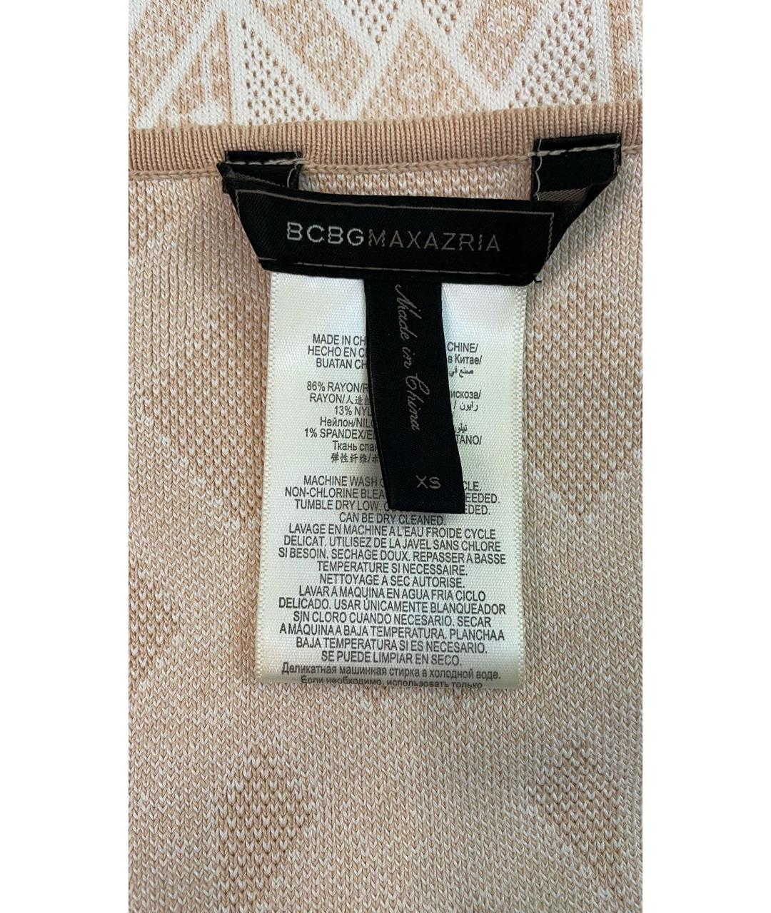BCBG MAXAZRIA Белое вискозное коктейльное платье, фото 3