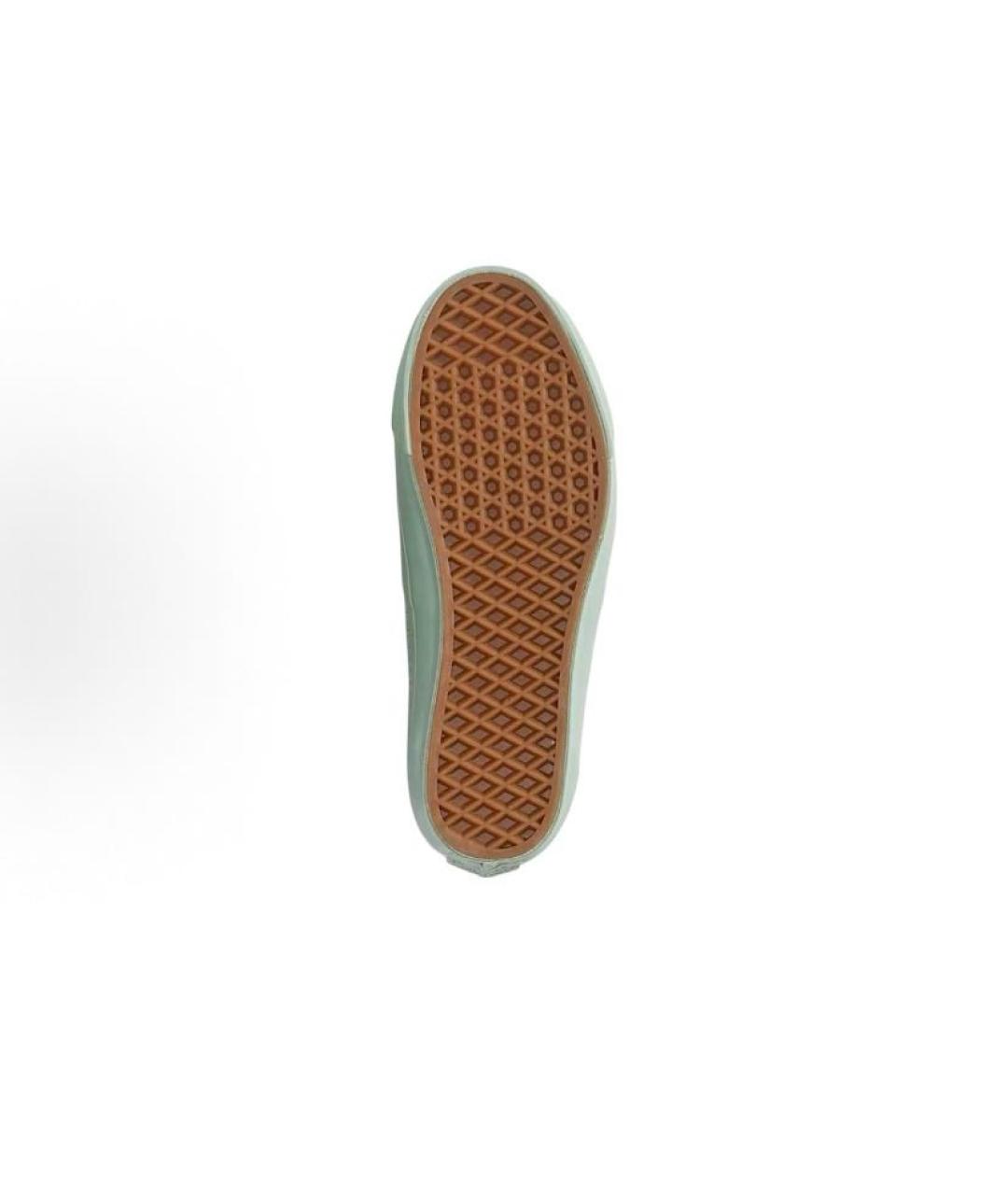 VANS Салатовые текстильные кроссовки, фото 5