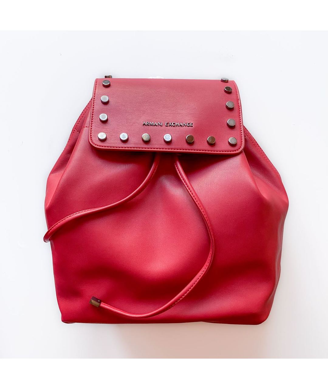 EMPORIO ARMANI Красный рюкзак из искусственной кожи, фото 6