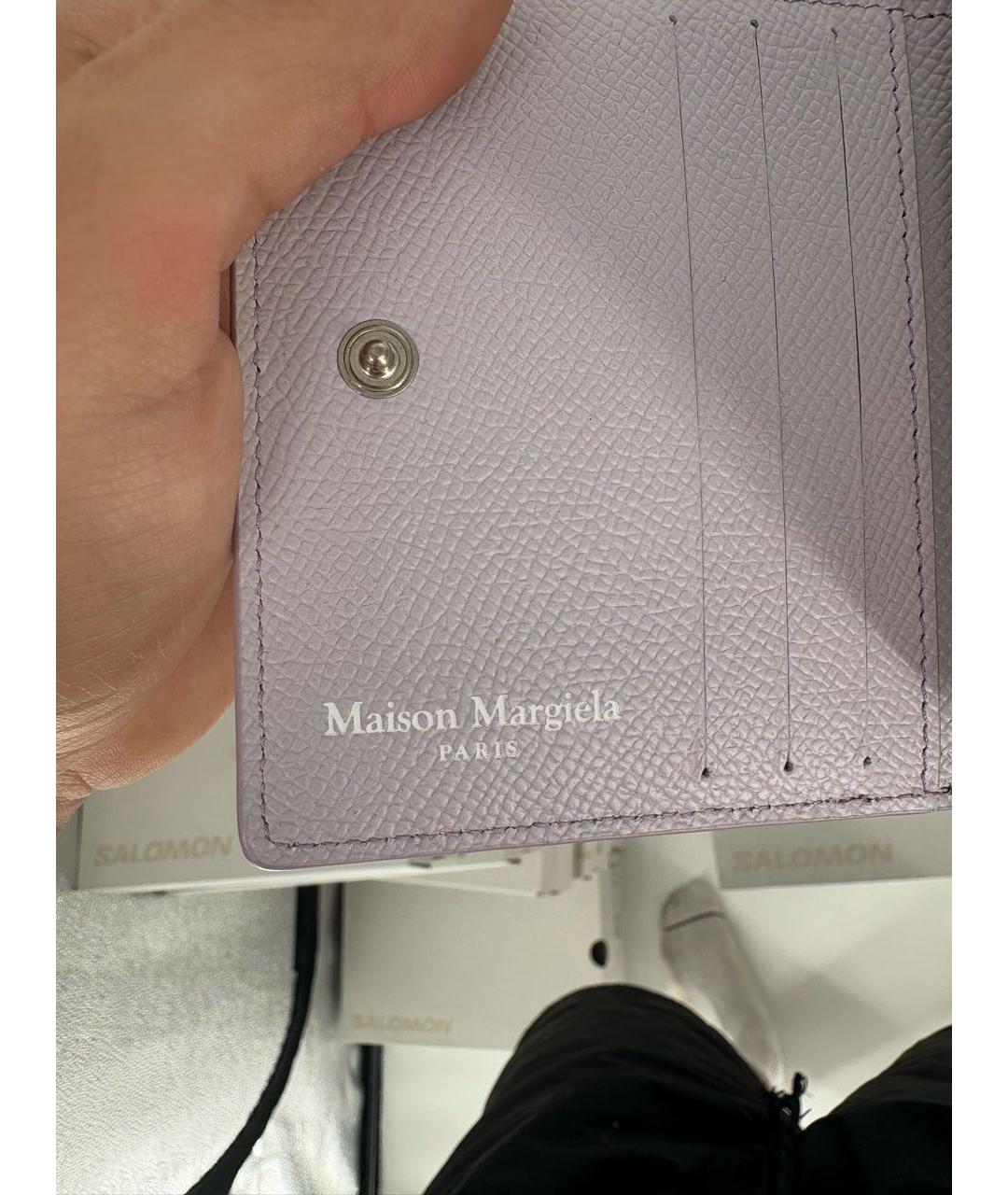 MAISON MARGIELA Черный кожаный кардхолдер, фото 5