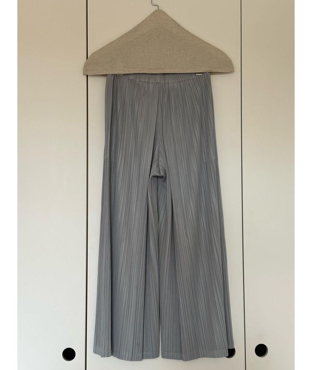 ISSEY MIYAKE Серые полиэстеровые брюки широкие, фото 2
