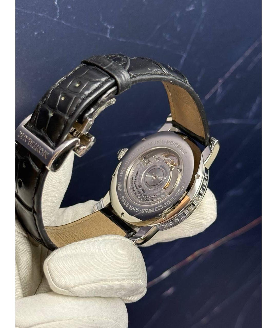 MONTBLANC Черные часы, фото 4