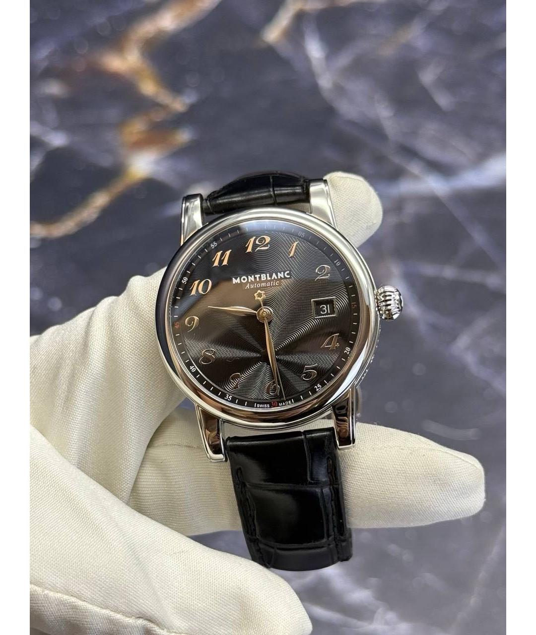 MONTBLANC Черные часы, фото 6