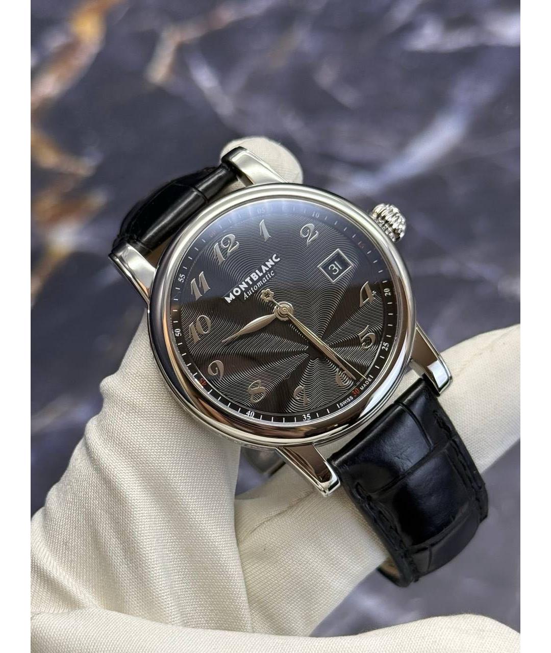 MONTBLANC Черные часы, фото 2