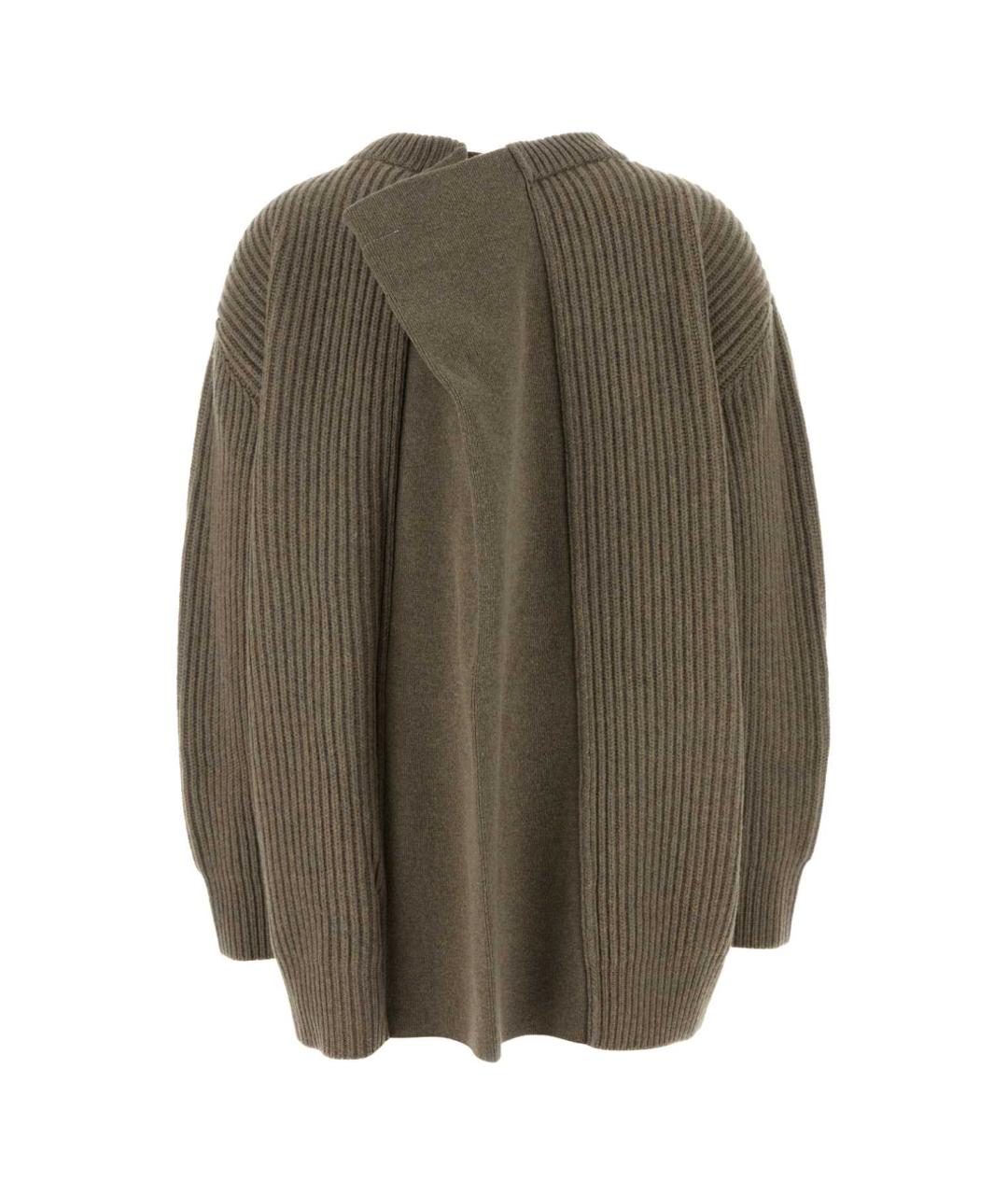 MM6 MAISON MARGIELA Хаки шерстяной джемпер / свитер, фото 2