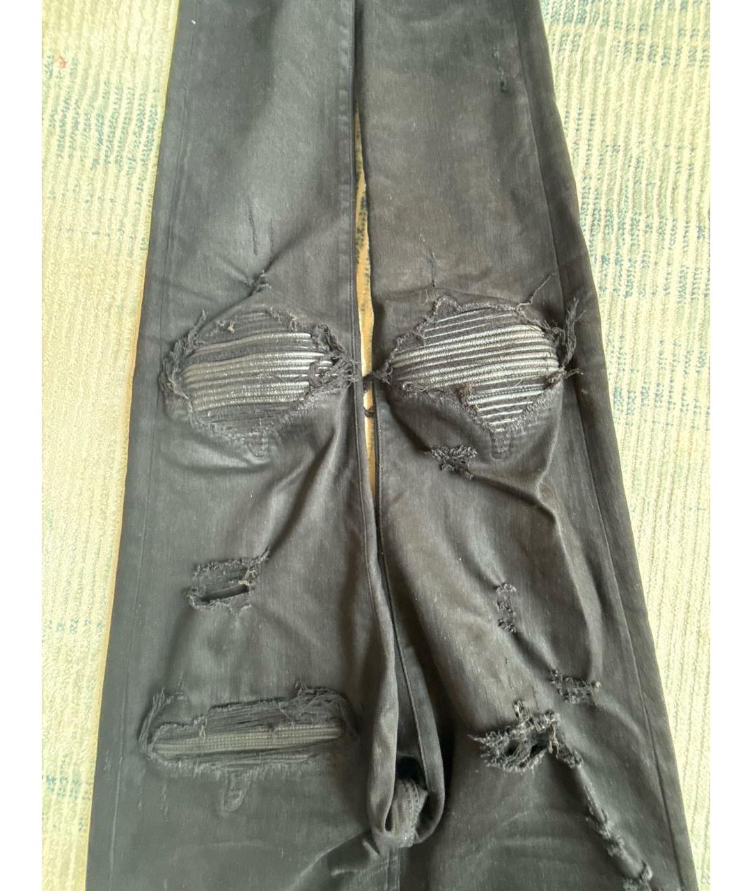 AMIRI Черные хлопковые джинсы скинни, фото 5
