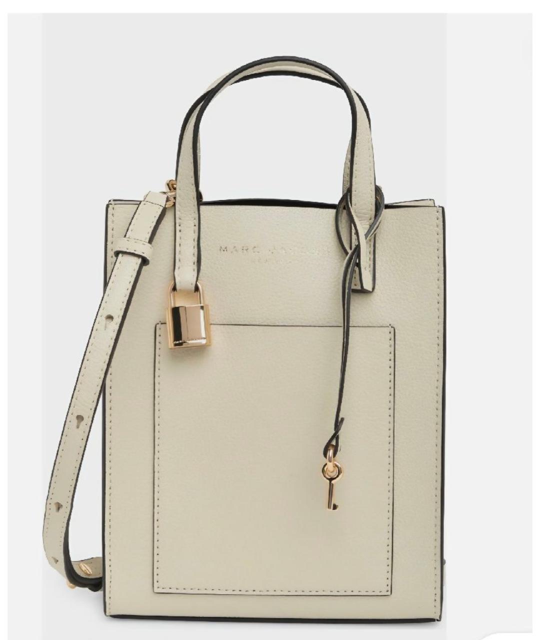 MARC JACOBS Бежевая кожаная сумка через плечо, фото 9