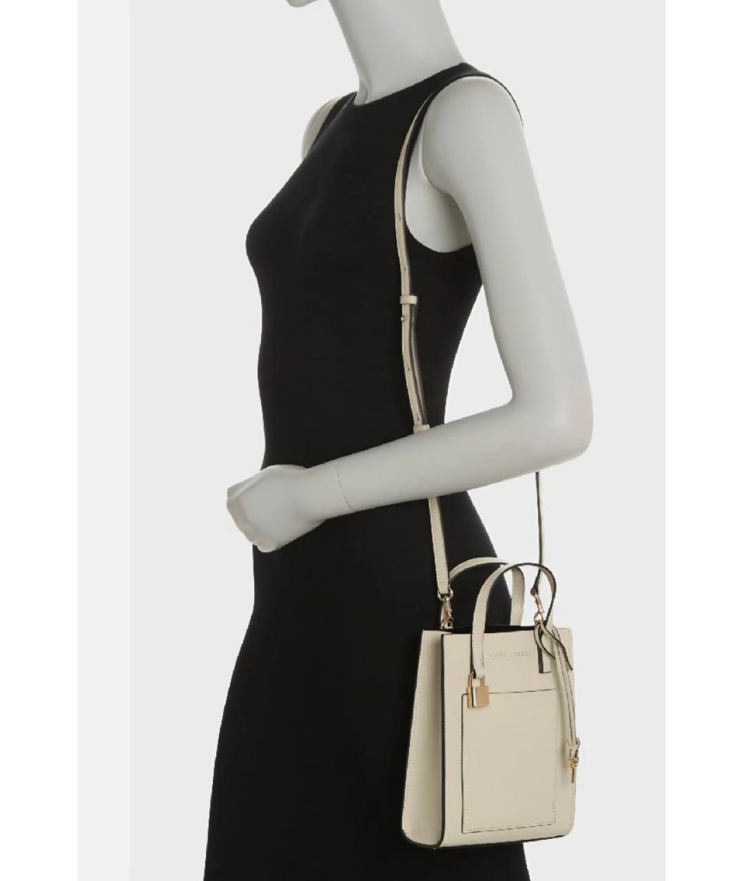 MARC JACOBS Бежевая кожаная сумка через плечо, фото 3
