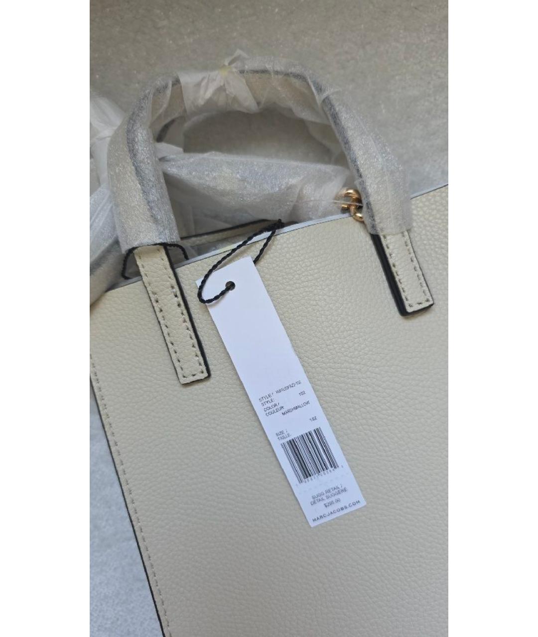 MARC JACOBS Бежевая кожаная сумка через плечо, фото 8