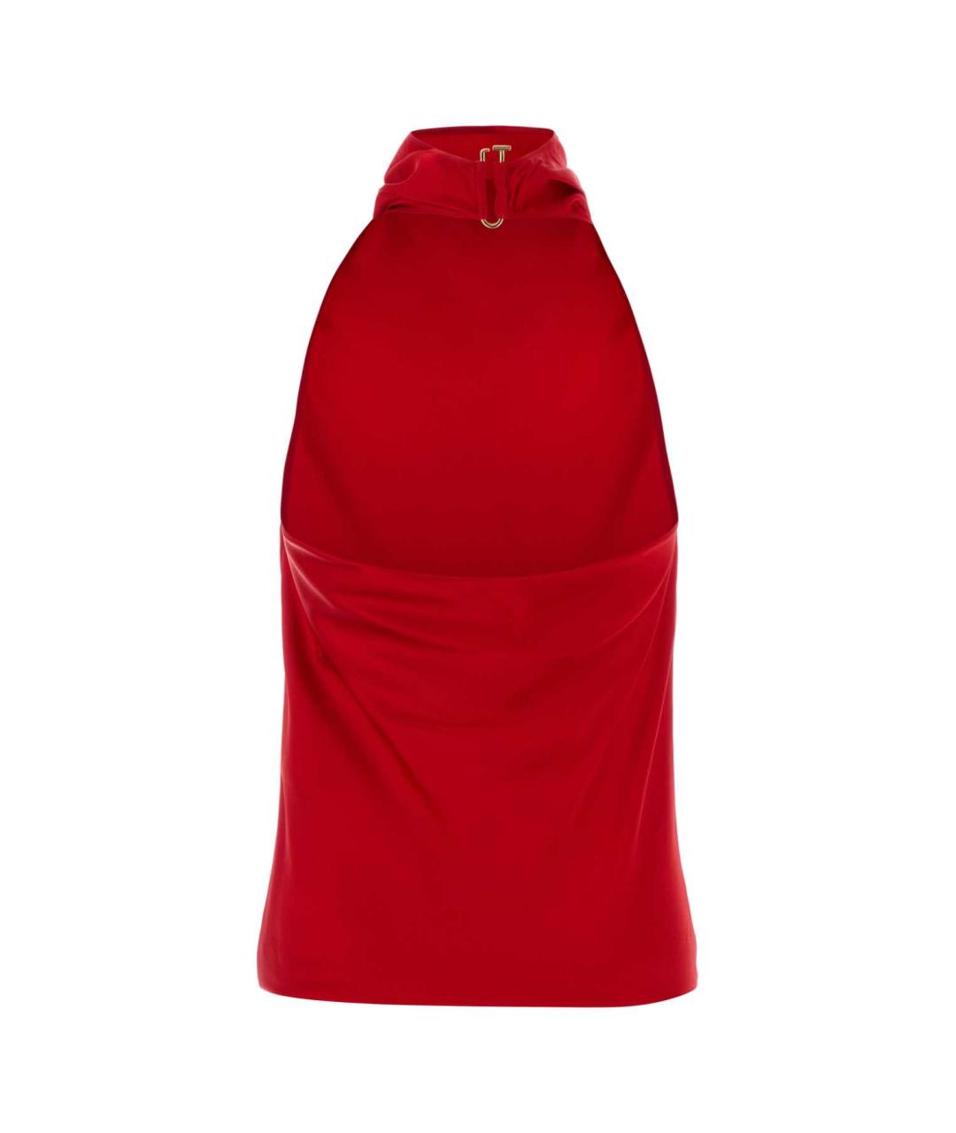 STELLA MCCARTNEY Красная ацетатная блузы, фото 2