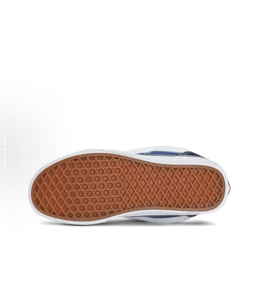 VANS Синие текстильные кроссовки, фото 5