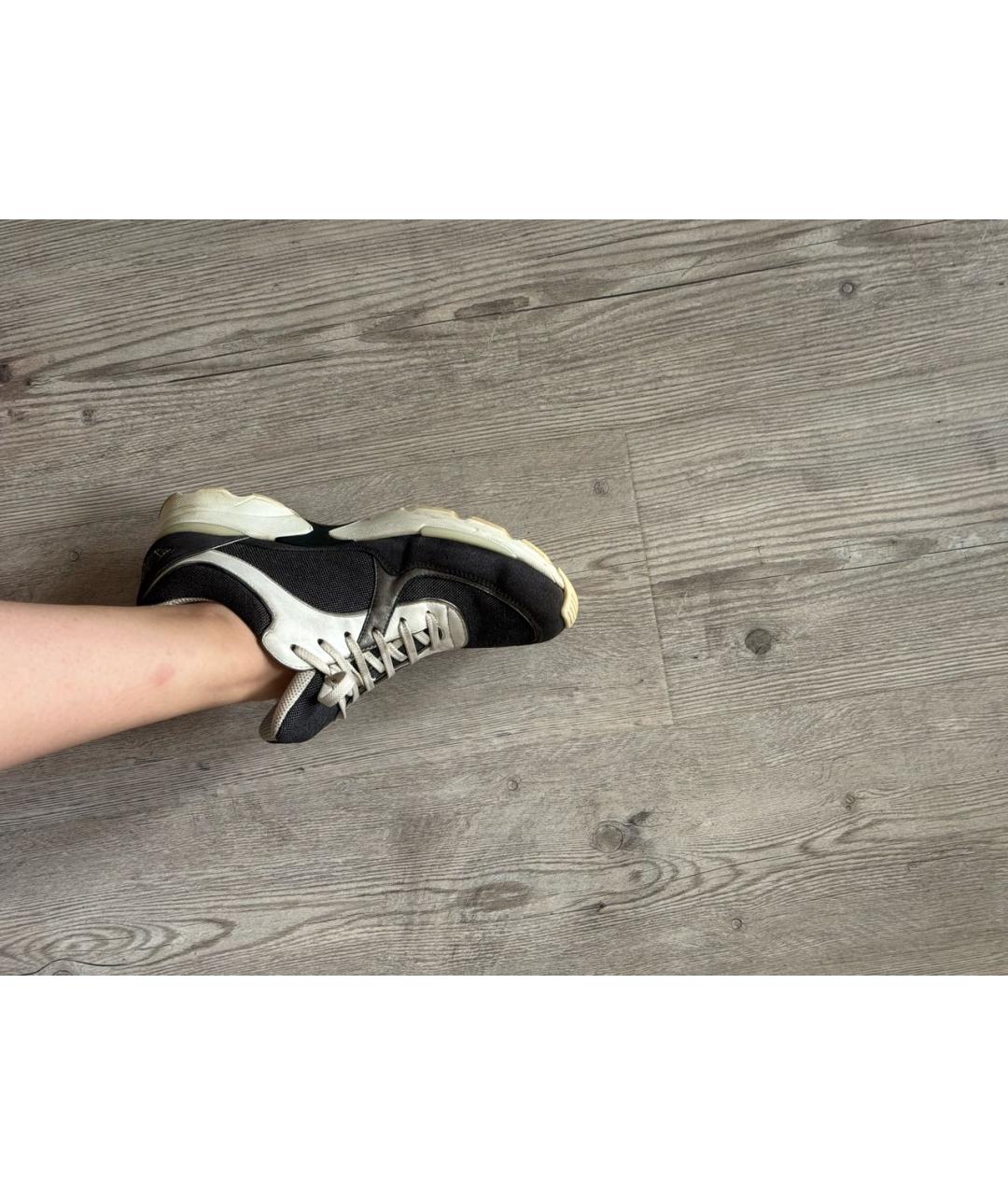 CHANEL Антрацитовые кроссовки, фото 7