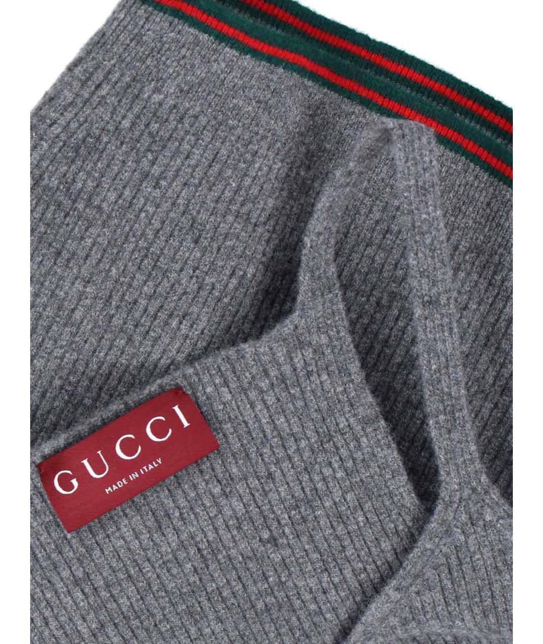 GUCCI Серая шерстяная майка, фото 3