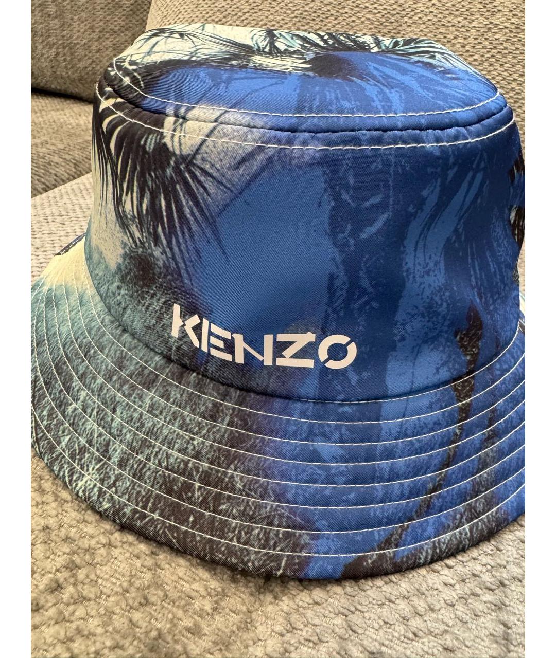 KENZO Синяя синтетическая панама, фото 3