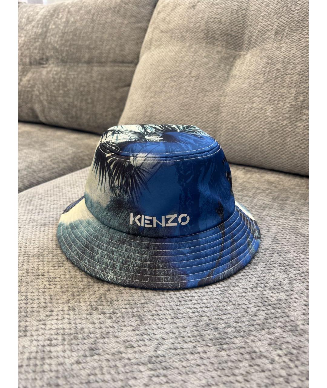 KENZO Синяя синтетическая панама, фото 4