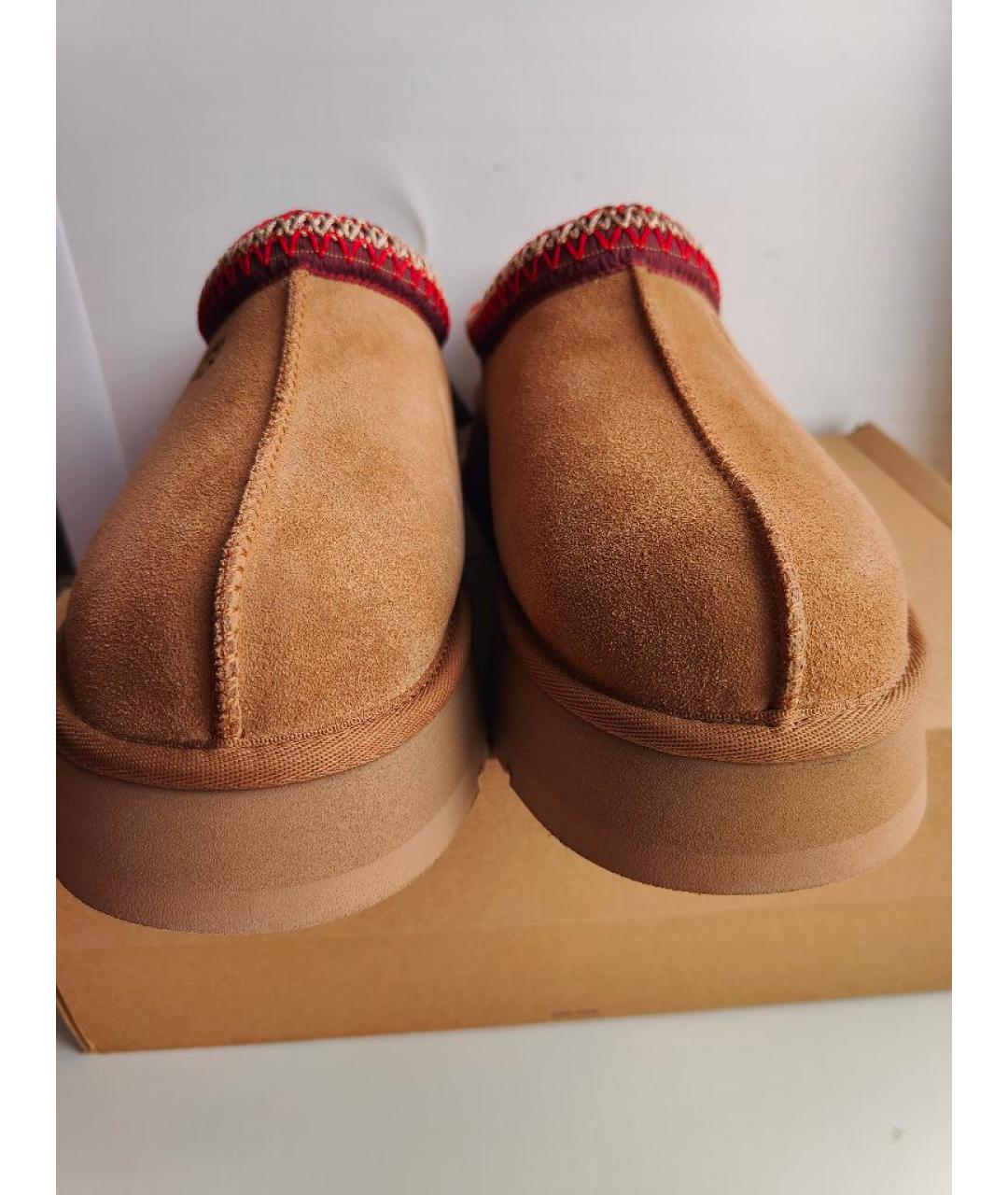 UGG AUSTRALIA Коричневые замшевые сабо, фото 2