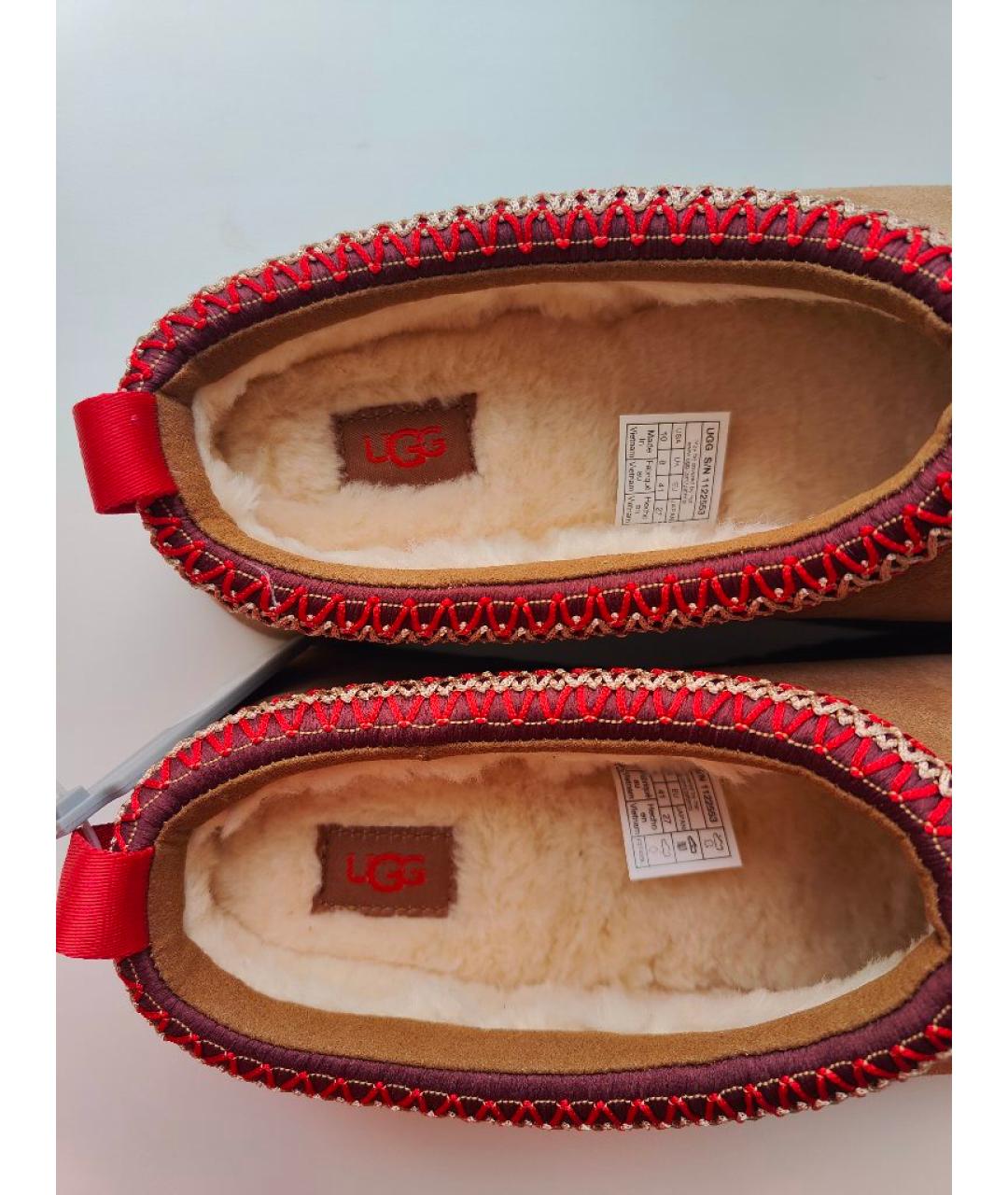 UGG AUSTRALIA Коричневые замшевые сабо, фото 3